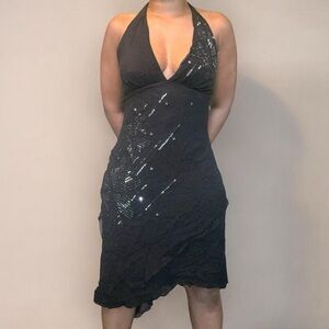 Silk BCBGMAXAZRIA Halter Dress